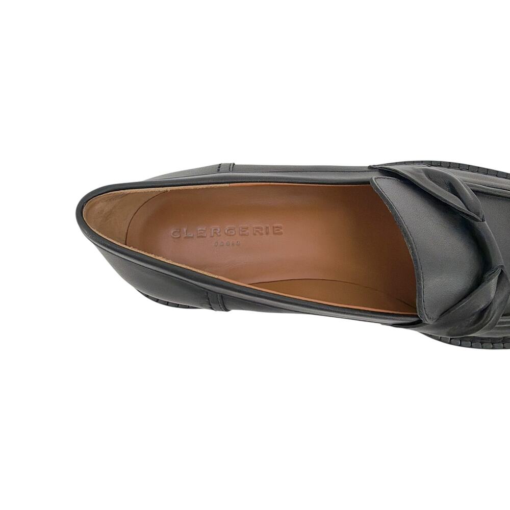 CLERGERIE Booster Leather Platform Loafers in Black 37 - Picture 11 of 13
